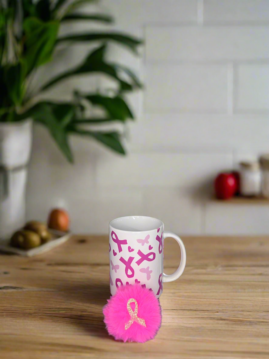 Breast cancer awareness mug