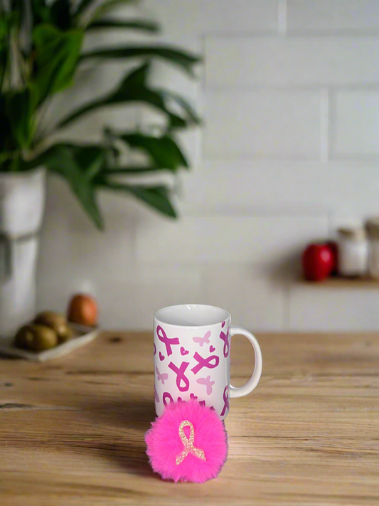 Breast cancer awareness mug